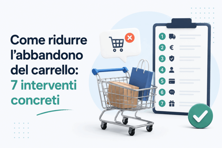 Come ridurre l’abbandono del carrello: 7 interventi concreti